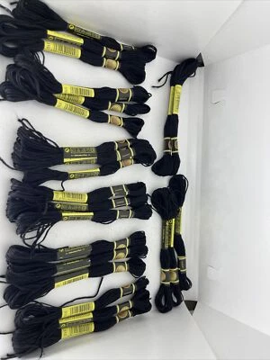 23 Pk. Black 310 Embroidery Floss, New - Image 1 of 2