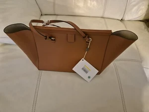 Trussardi Women's Large Leather Tote Bag in Carmel - Picture 1 of 7
