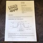 Uno Tippo Instruction Manual Only - Htf Replacement Retired Game Original Parts
