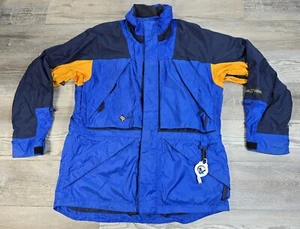 Vintage 90er 80er INSIDE EDGE schwarz blau Ski Schnee Mantel Jacke Herren Medium - Bild 1 von 20