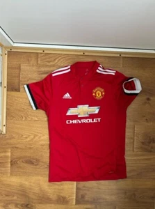 MANCHESTER UNITED FOOTBALL SHIRT JERSEY 2017/2018 ADIDAS SIZE MENS MEDIUM - Picture 1 of 6