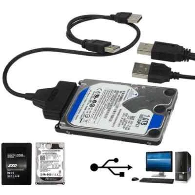 2.5'' SSD HDD Hard Disk Drive Converter SATA To USB 2.0 To 7 15 22pin Adapter - Image 1 of 4