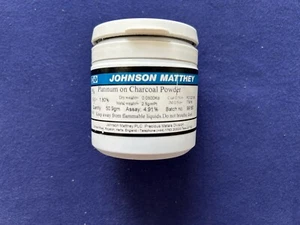 2 gramos JOHNSON MATTHEY 5% platino sobre carbón tipo polvo - Imagen 1 de 2