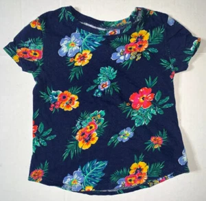 Preowned- Old Navy Floral Crewneck Graphic T-Shirt Boys (Size 5T) - Picture 1 of 5