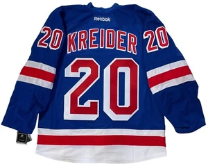 CHRIS KREIDER 2012 EDGE AUTHENTIC NEW YORK RANGERS ROOKIE JERSEY 54 - Picture 1 of 7