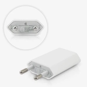 Cargador USB de 2 pines Apple EU | A1400 | Enchufe adaptador de carga para iPhone - Imagen 1 de 10
