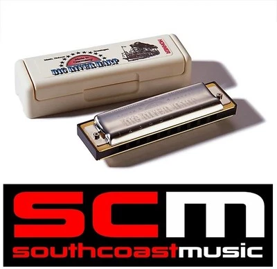 BRAND NEW HOHNER BIG RIVER 20 REED HARMONICA DIATONIC HARP KEY OF F 590/20 - Image 1 of 2