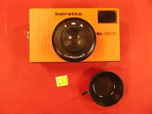 Beirette SL100 N Carl Zeiss Jena Fotokamera Orange Beirette Sucherkamera Chromar - Bild 1 von 7