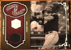 2005 Donruss Timber & Threads Combo Mike Lowell #TT-32 Florida Marlins - Picture 1 of 2