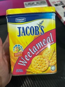 Jacob's Cream Crackers Small Tin Year 2000 Vintage Tin Unit Last Unit Left - Picture 1 of 4