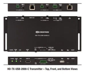 Crestron HD-TX-USB-2000-C HDMI USB Over HDBaseT Transmitter - Bild 1 von 2