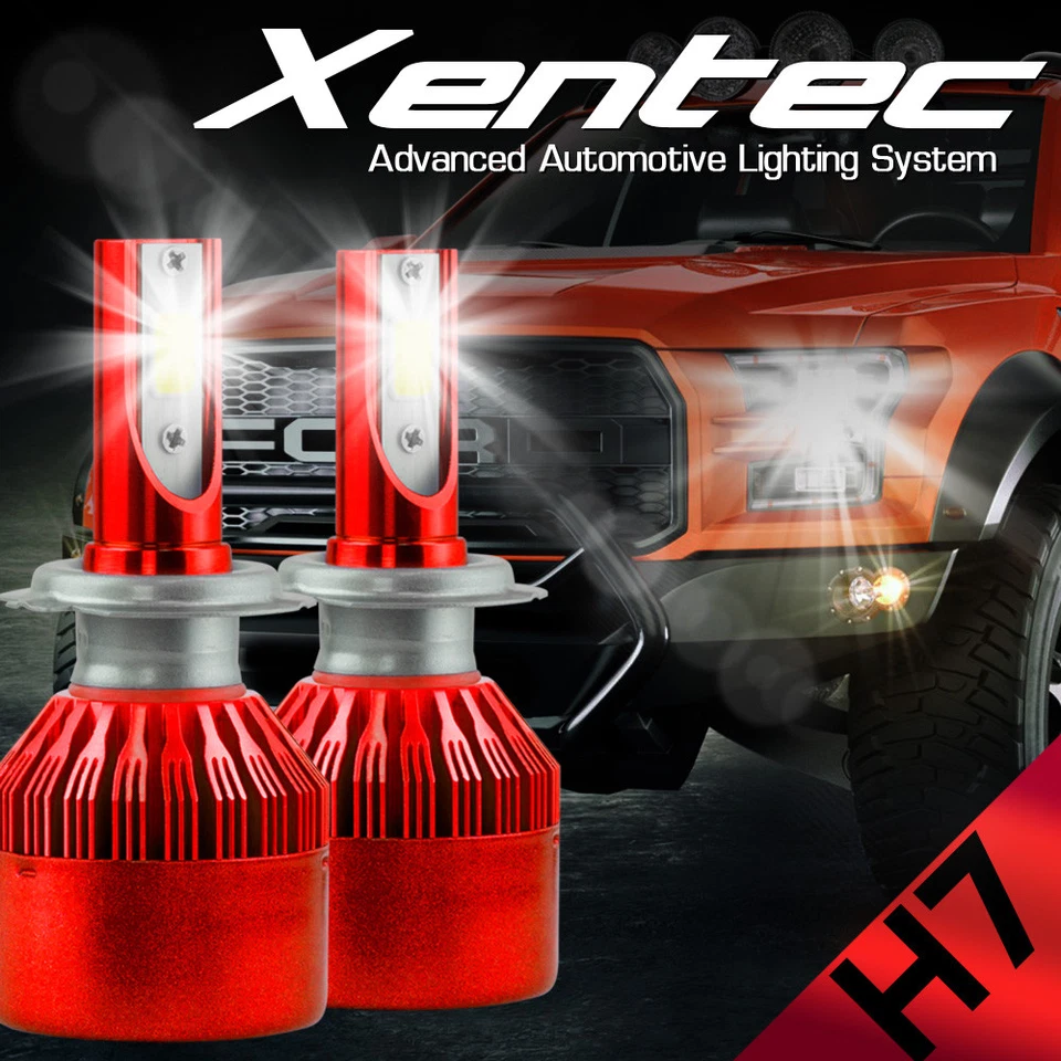 Dual Sides LED H7 Headlight Bulb Kit for Mercedes-Benz C300 B200 C230 C250 C240 - Image 1 of 1