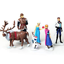 6pc Frozen Princess Cake Toppers Elsa Olaf Anna Figures Set Disney Toy Topper