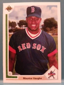1991 Upper Deck - Star Rookie No. 5 Mo Vaughn- Baseball Card-Boston Red Sox - Picture 1 of 2
