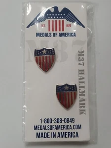 MEDALLAS DE AMÉRICA Ayudante Oficial General Insignia de Rama 1 Par NUEVO - Imagen 1 de 3