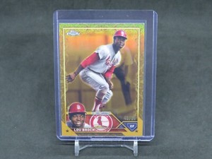 2023 TOPPS GILDED COLLECTION LOU BROCK REFRACTOR /99 ST. LOUIS CARDINALS AL2
