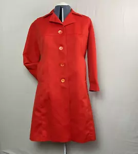 Jerold Damen S/M Vintage MOD 60/70er orange Trenchcoat Regenmantel - Bild 1 von 16