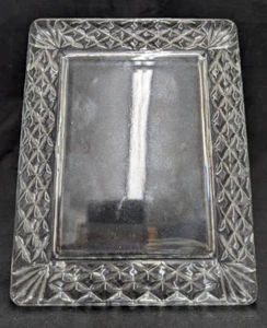 Marco de fotos de cristal Waterford 6"" x 7,75"" se adapta a la foto de 4"" x 5,5 - Imagen 1 de 2