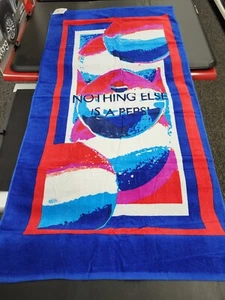 Vintage Pepsi-Cola Beach Towel "Nothing Else Is A Pepsi" Made In China - Picture 1 of 9
