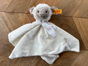 Edredón Steiff Cordero con Bufanda 242311 Crema Bebé Juguete Suave Ovejas ❤️ - Imagen 1 de 15