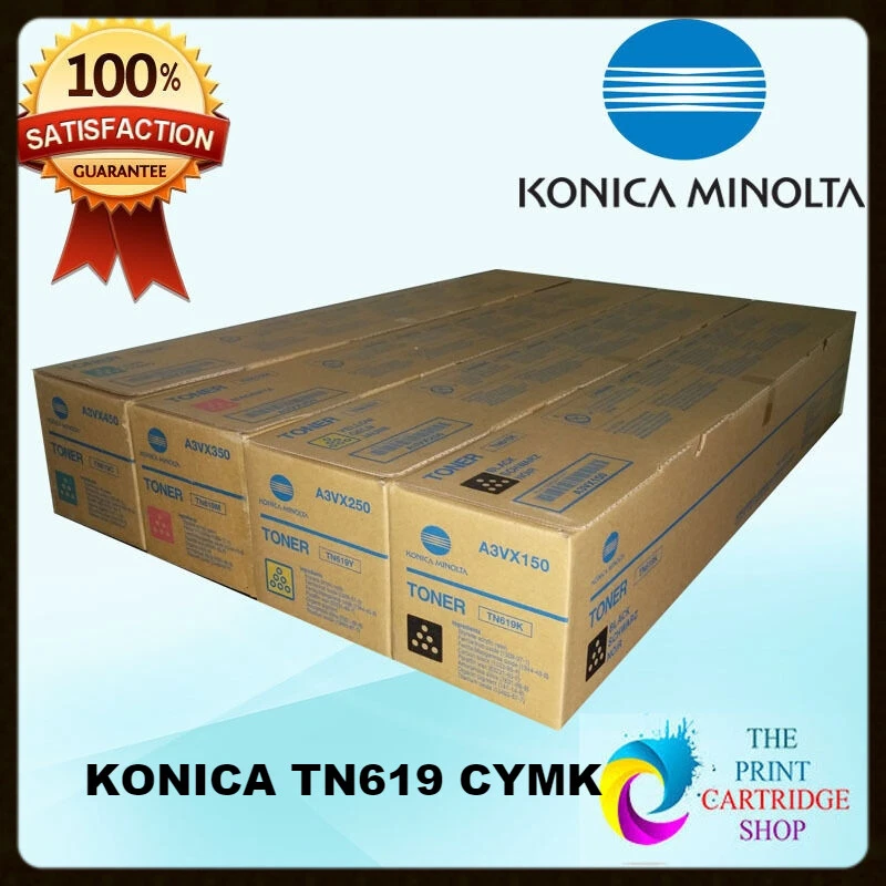 Original  Konica Minolta TN619C TN619Y TN619M TN619K CYMK TONER SET C1060 C1070 - Image 1 of 1