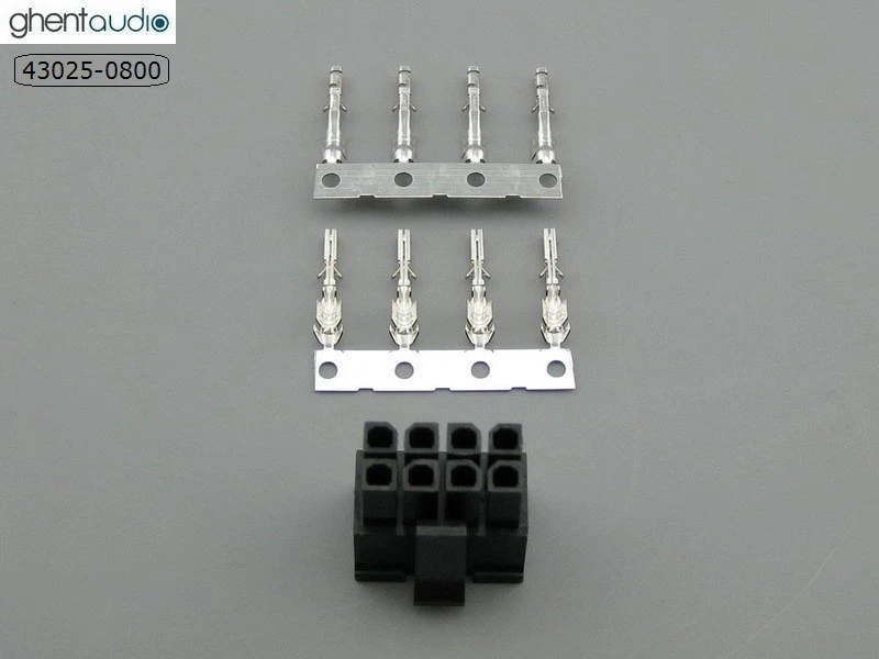 2 sets --- molex 43025-0800 Micro-Fit 3.0mm 8-Circuits Housing & Crimp Terminal - Image 1 of 1