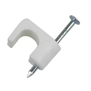 1/4 In. White Polyethylene Coaxial Staples (25-Pack) - Picture 1 of 3