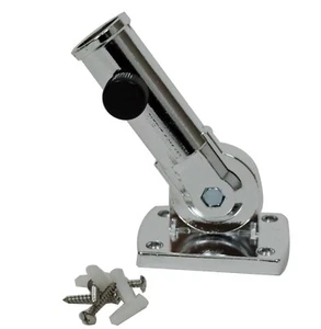 Wall Mount Brackets for Flag Poles up to 1 1/8" Diameter - Adjustable Angle -New - Picture 1 of 14