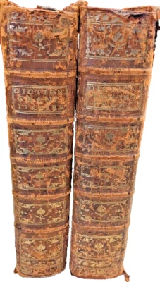 Nouveau Dictionaire François-Italien, Italiano-Francese, F. de Villeneuve, 1772 - Image 1 of 4