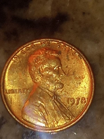 1978 P Lincoln Memorial Penny - Brilliant Uncirculated - In US Mint Set Cello Cover