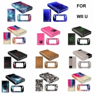 Various Protective Vinyl Skin Decal Sticker Wraps For Nintendo Wii U Console - Picture 1 of 9