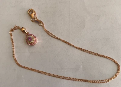 14K- 18'' GOLD -1ct ROUND CUT D/VVS1 DIAMOND- - Image 1 of 4