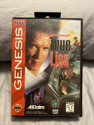 True Lies (Sega Genesis, 1995) en caja original con manual completo Foto 1 de 4