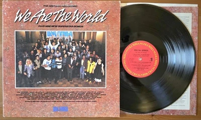 We Are the World USA FOR AFRICA 1985 USA-40043 Vinyl LP Vintage Record Columbia  - Image 1 of 4