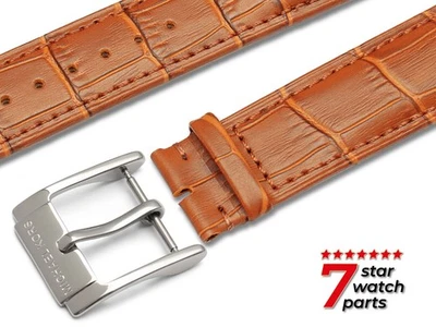 Para Reloj MICHAEL KORS MARRÓN CLARO Correa de Cuero Banda Hebilla Pasadores 18-24mm Foto 1 de 4