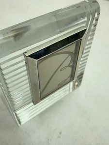 BACCARAT Baccarat Crystal photo frame Mirror Photo stand Rare Interior -No Box- - Picture 1 of 8