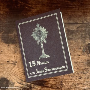 Novena 15 Minutos con Jesus Sacramentado Spanish Language Book of Prayer - Foto 1 di 4