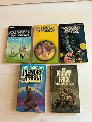 POUL ANDERSON Sci-Fi Fantasy PB Book Lot NIGHT FACE FLANDRY OF TERRA Ace Good - Image 1 of 4