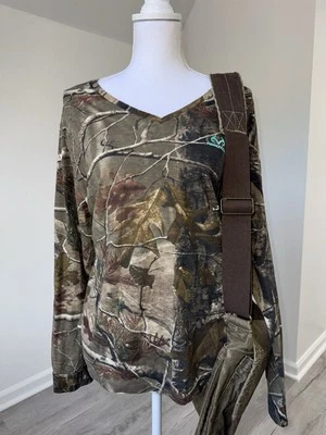 Camisa Y2K RealTree Camuflada Manga Larga Cuello en V 2XL Foto 1 de 4