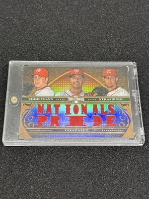 2013 Topps Triple Threads Relic Combos/36 Jordan Zimmermann Stephen Strasburg Foto 1 de 4