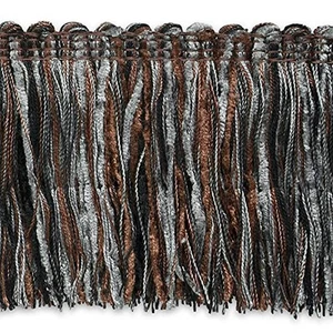 Chenille Fringe Pewter Multi| (20 Yard Cut) Trim - Picture 1 of 1