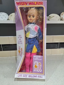 Vintage 90s Uneeda Wispy Walker Walking Doll Boxed - Picture 1 of 6