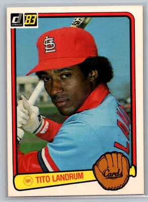 1983 Donruss #498 Tito Landrum - Image 1 of 2