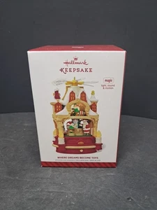 ❤️ Hallmark Where Dreams Become Toys Andenken Ornament Magic Light Sound Bewegung - Bild 1 von 16