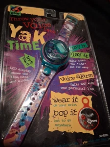 Vintage 1996 Yes Gear Yak Time Talking Wrist Watch Not Tested - Picture 1 of 2