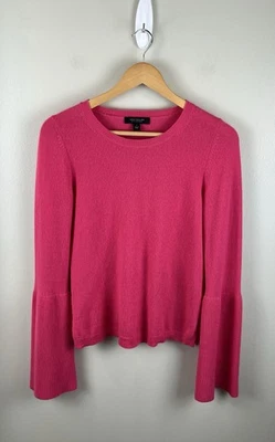 Suéter para mujer Anne Taylor 100 % cachemir talla pequeña rosa suave preppy Foto 1 de 4