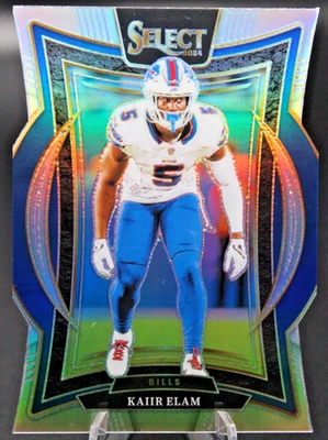 2024 Panini Select - Concourse Kaiir Elam #8 Silver Prizm Die-Cut - Image 1 of 3