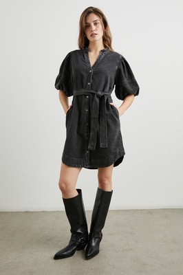 Rails 'Ruby' Black Faux Leather Dress Size M - NWT | eBay
