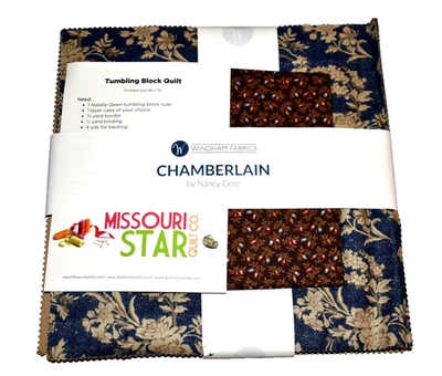 CHAMBERLAIN Layer Cake Nancy Gere Windham Fabrics NEW Missouri Star Quilt Co Kit - Image 1 of 2