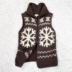 Rare Moncler Cowichan knit vest gilet wool handmade S JAPAN - Picture 1 of 24